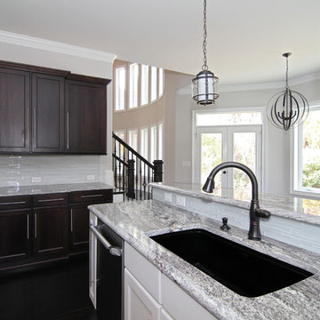 White, Black, and Gray Kitchen Designs