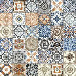Arabian Hand Painted looking Porcelain Tile - Wall And Floor Tile