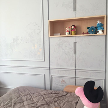 Fresque chambre d'enfant clin d'oeil à Miyasaki