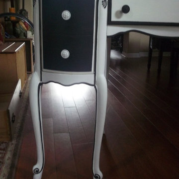 French Black and White Bedroom Suite - Custom