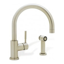 Blanco BLANCOMERIDIAN Single Lever Kitchen Faucet With Metal Side Spray 440009 - Kitchen Faucets