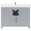Rio II 48" Vanity with Power Bar and Drawer Organizer, Oxford Gray