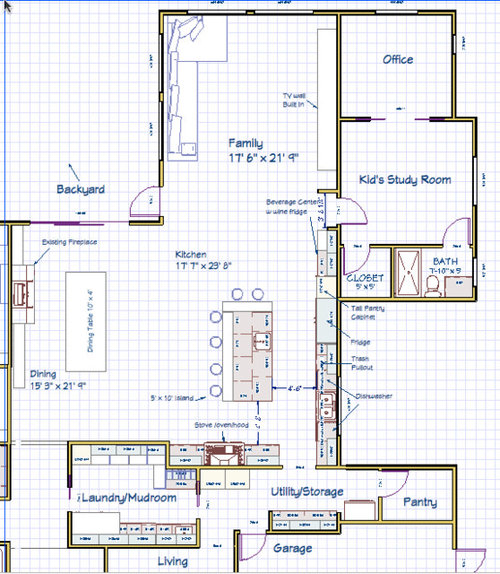 Kitchen Island Layout Double, Kitchen Plans With Two Islands