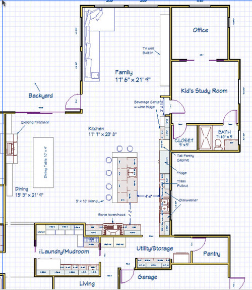 Need help with kitchen island layout. Double island?? Bad ...