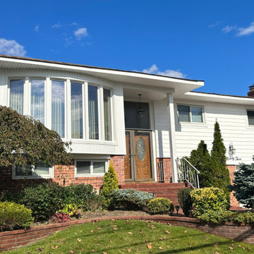 Baldwin Siding - Dover White Shakes & Dutch Lap | Alpha Windows & Siding