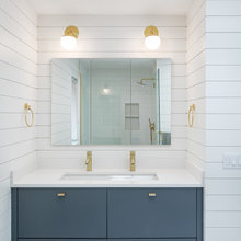 Contemporary Beach Cottage Powder Room