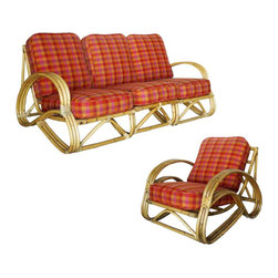 Rattan Sofa and Chair combos - Sectional Sofas