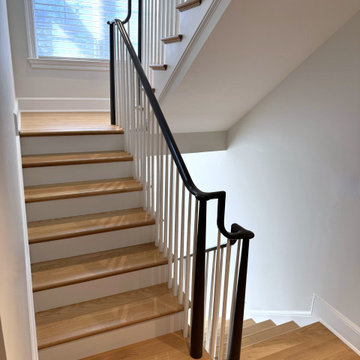 Project #142 | Transitional Staircase with Over-the-Post Balustrade