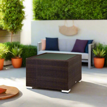 DecoScape Lucaya Square Resin Wicker Coffee Table