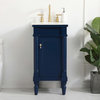 18.5" Single Bathroom Vanity, Blue, Vf13018Bl