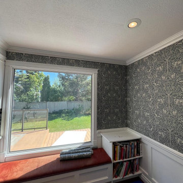 Wallpaper Removal and New Botanical Installation