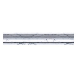 Bianco Carrara Opus 3 Polished Molding  1- 7/8" X 12" X 1/2"  (chair rail moldin - Accent Trim And Border Tile
