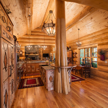 Big Moose, New York Log Home