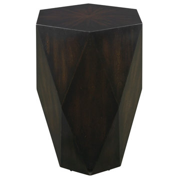 Uttermost Volker Black Wooden Side Table