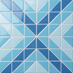 Artistic Pool Tile: Santorini Square TR-SA-SQ - Mosaic Tile