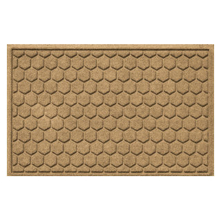 Aqua Shield Diamonds Doormat, 2' x 3', Dark Brown