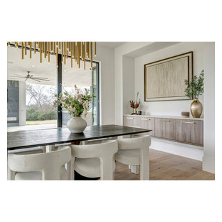 Texas Modern, Aggie Land, New Build - Contemporary - Dining Room ...