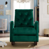 TATEUS  Glider Rocker Armchair  for Nursery, Living Room, Bedroom, Green