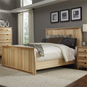 A-America Adamstown King Panel Bed in Natural