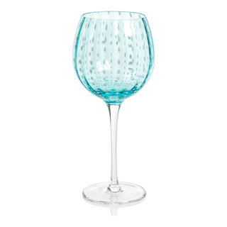 Clear Textured Wine Glass, 23oz Sold by at Home