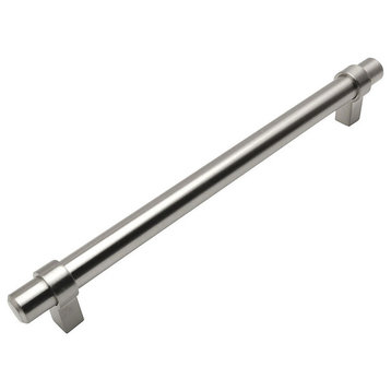 Cosmas 161-160SN Satin Nickel 6-5/16” CTC (160mm) Euro Bar Pull