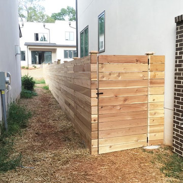 Horizontal Cedar Full-Privacy Fence