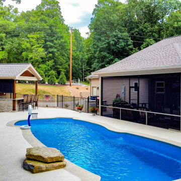 Pool House and Screen Room Area