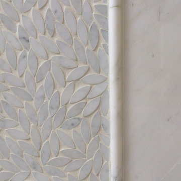 Luxury Master Bathroom Accent Wall - as seen in Design NJ