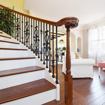 Cafe Brown Antiqued Wide Plank Strand Eucalyptus Flooring