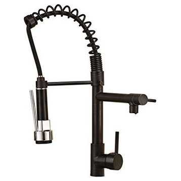 Calvados Single Handle Deck Mounted Kitchen Sink Faucet, Oil Rubbed Bronze