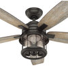 Hunter Fan Company Coral Bay Noble Bronze Ceiling Fan With Light and Remote, 52"