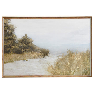Martha Stewart Lake Walk Framed Gel Coated Canvas