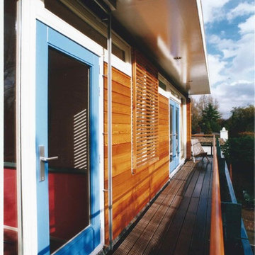 Balcony overlooking canal
