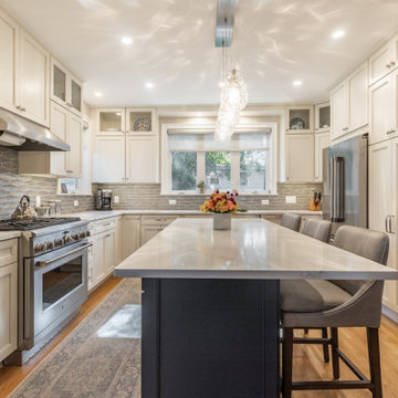 Melrose Kitchen with Navy Island