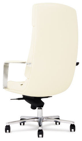 Pertex Chair Perot Genuine Leather Aluminum Base High Back Executive Chair ...