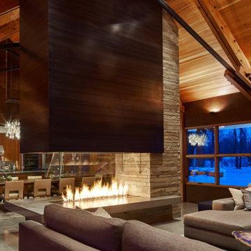 Suspended Fireplace Surround