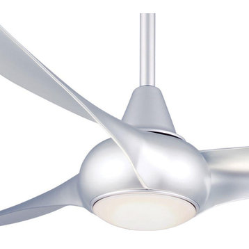 Minka Aire Light Wave 52 in. LED Indoor Silver Ceiling Fan with Remote
