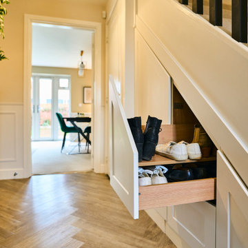 New build hallway with a classic and modern twist