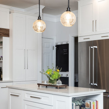 Traditional Kitchen Remodel Done in Snow Color Cabinets