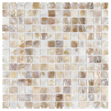 Conchella Square Natural Natural Shell Wall Tile