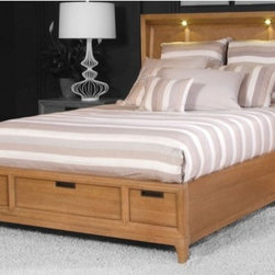 American Drew 081-338 Sedona Storage Footboard 6/6 W/Rails & Slats - Beds