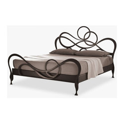 Scroll Beds, bronze - Platform Beds