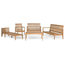 Pataja 5-Piece Brown Outdoor Sofa Set