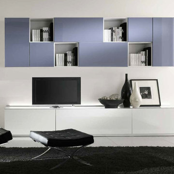 Modern Italian Wall Unit Kubo 02 by Artigian Mobili - $3,795.00