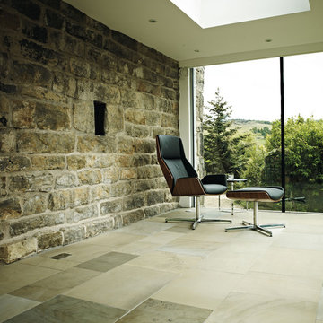 Antique English Reclaimed Stone Floor