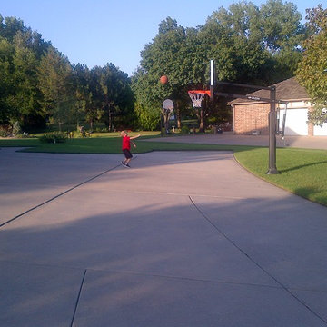 Gene P's Pro Dunk Gold Basketball System on a 40x20 in WICHITA, KS