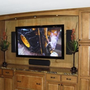55" LED Custom Cacinet