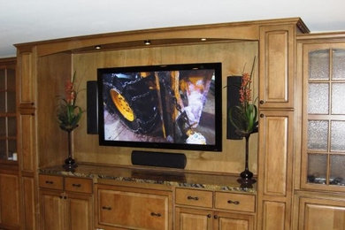 Example of a classic family room design in St Louis