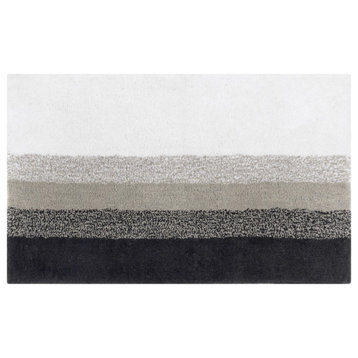 Avebury Cotton Bath Mat, Gray, 30x50
