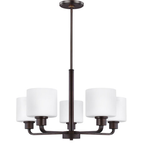 Canfield 5-Light Chandelier in Bronze